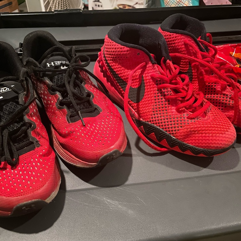 Two Pair Boys 6 shoes. Under Armour Nike Kyrie
